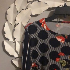 Floral print high low